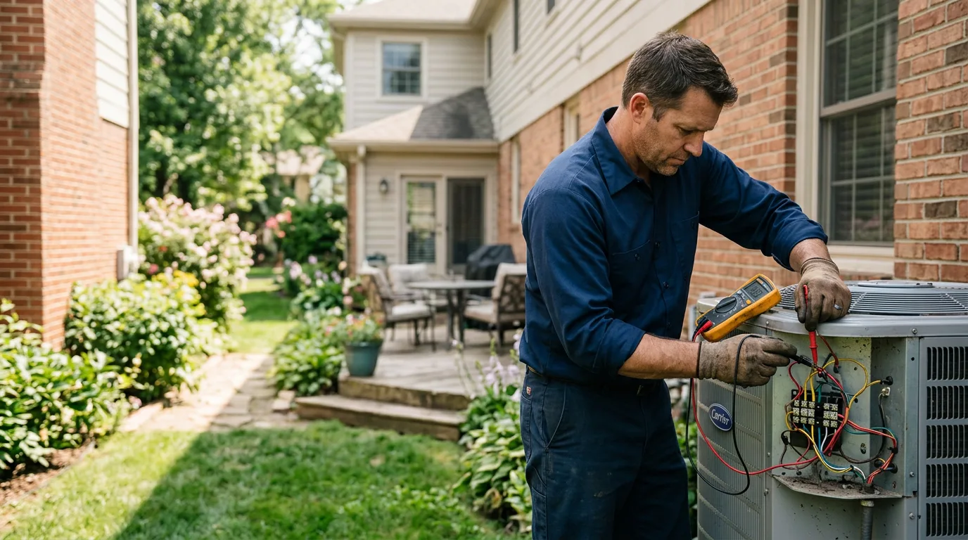 HVAC technician working near Collinsville, AL